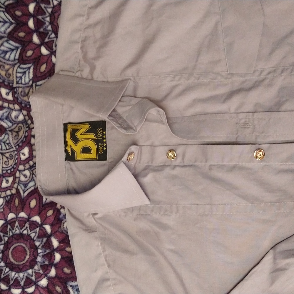 Men's LS casual shirt. Grey in GUC